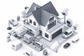 Integrate automated home lighting into industrial security systems, managing surveillance and temperature alarms for complete prot