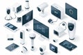 Family homes use active security technology with security cameras, sensors on entry points, and voice enabled security for safety.