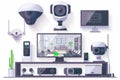 Enhanced digital platforms utilize smart algorithms for content distribution with camera monitoring and safeguarding features.