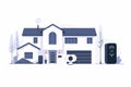 Modern smart home setup includes efficient ctv surveillance, reliable security sensors, shatter-proof cameras, safeguard locks, an