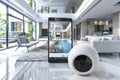 Monitored home security with automated alarm systems, smart camera setups, protective network measures, high-definition visual dat