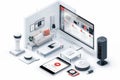 Extensive wireless security control panels integrate cameras and voice-operated alarms for effective remote administration.