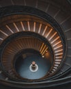 Captivating Spiral Staircase with Warm Lighting