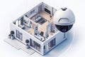 Integrated security setups combine location-based services, entrance sensors, and surveillance systems with AI in threat managemen