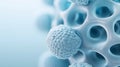 AI-generated Cellular Structure with Microscopic Spheres Royalty Free Stock Photo
