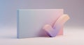 Checkmark Symbol: Streamlined Approval Graphics with Pastel Gradients for Project Integrations , Enhanced User Experience Royalty Free Stock Photo