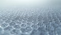 AI generated close-up of graphene sheet structure with sharp atomic-level hexagonal pattern Royalty Free Stock Photo