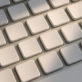 Chiclet Keyboard Close-Up with Soft Side Light Royalty Free Stock Photo