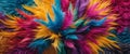 Colorful fur background creating stunning visual design