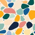 AI-generated Colorful Terrazzo Pattern Abstract Shapes Royalty Free Stock Photo