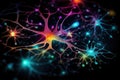 Neuronal learning, 3d neurons, neural brain cognitive abilities, Neurons in the brain fire in synchrony, deep concentration focus