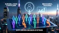 Data Driven Decision Systems Visualizing Surveillance Capitalism And Behavioral Analysis Royalty Free Stock Photo