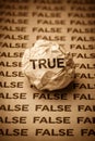 Choosing Truth Over False Information Concept For Education And Media Royalty Free Stock Photo