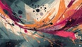 AI-Generated Create a vibrant and captivating abstract artwork that combines rich