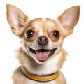 AI-Generated Cutie A Funny Chihuahua Portrait on White Background Royalty Free Stock Photo