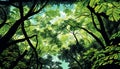 Earth\'s Verdant Canopy: A 3D Artistic Rendition, Made with Generative AI