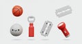 AI-Generated 3D Object Collage
