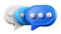 AI Generated 3D Chat Bubbles Icon for Messaging and Communication Royalty Free Stock Photo