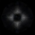 AI Generated: Dark Symmetrical Pattern of Lines and Shapes Royalty Free Stock Photo