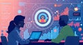 AI generated data-driven marketing concept with AI-powered analytics for targeted advertising