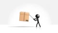 AI-Generated Delivery Illustration Royalty Free Stock Photo