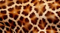 giraffe\'s fur texture pattern, with a combination of irregular patches and spots by AI generated