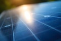 AI generated detailed solar panel surface for advanced energy tech Royalty Free Stock Photo