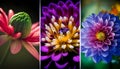 Flower Varieties in Realistic Detail, Made with Generative AI Royalty Free Stock Photo