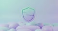 Digital Security Shield: Protection and Trust for Online Users in a Safe Digital World Royalty Free Stock Photo