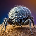Dust mite close up macro image Royalty Free Stock Photo