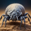 Dust mite close up macro image Royalty Free Stock Photo