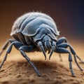 Dust mite close up macro image Royalty Free Stock Photo