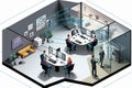 AI Generated Futuristic Collaboration, Agile Interactions