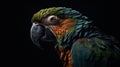 AI Generated. Generative AI. Realistic Parrot bird. Can be used for decoration. Graphic Art Illustration