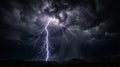 High Contrast Lightning Landscape Digital Background Royalty Free Stock Photo