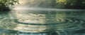 Gentle ripples reflect light on clear water surface in a tranquil natural setting during daylight hours Royalty Free Stock Photo