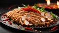 AI generated Gourmet Mastery, Chicken Teppanyaki Delight