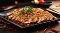 AI generated Gourmet Mastery, Chicken Teppanyaki Delight