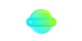 AI generated gradient neon button for artificial intelligence generate app vector design. Artificial intelligence Royalty Free Stock Photo