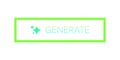 AI generated gradient neon button for artificial intelligence generate app vector design. Artificial intelligence Royalty Free Stock Photo