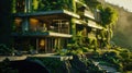 AI Generated Green Harmony Sustainable Architecture and Beauty