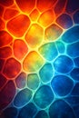 Vibrant Heat Map Voronoi Pattern With Dynamic Color Energy Transitions Royalty Free Stock Photo