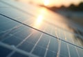 AI generated high-tech solar panel surface with nano patterns Royalty Free Stock Photo