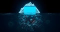 AI-Generated Iceberg & Virus