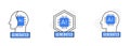 AI-Generated Icon. Artificial Intelligence Symbol.