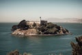 AI generated illustration of  Alcatraz island, a former prison Royalty Free Stock Photo