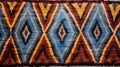 AI generated illustration of an antique Navajo rug featuring a classic southwest diamond design