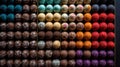 AI generated illustration of an assortment of colorful chocolate candies