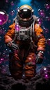 AI generated illustration of An astronaut