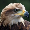 AI generated illustration of a bald eagle portrait Royalty Free Stock Photo